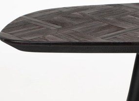 Bankje Donker Teak Hout Mozaiek