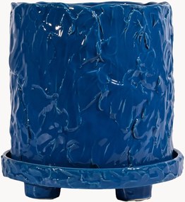 Handgemaakte plantenpot Muddy, H 24 cm