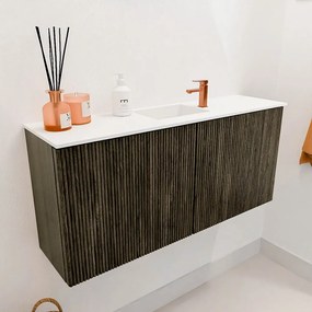 Mondiaz Joya 90cm toiletmeubel shadow met wastafel faye midden 1 kraangat talc