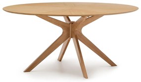 Kave Home Naanim Ovale Eettafel Eikenfineer 180 X 110 Cm - 180 X 110cm.