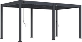 Venus Comfort overkapping - 300x530 cm - antraciet