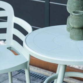 Garden Impressions Mira balkonset 3-delig - Faria tuintafel Ø60 cm - olijf