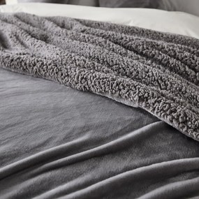 Beddensprei in fleece en sherpa, Maxine