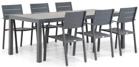 Tuinset 6 personen 220 cm Aluminium Grijs Lifestyle Garden Furniture Stella/Residence