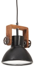 vidaXL Hanglamp industrieel rond 25 W E27 19 cm zwart