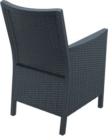 Siesta  Tuinstoel - California - Donkergrijs - Wicker Look - Siesta