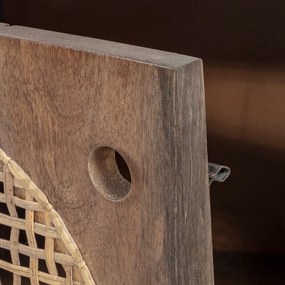 Kave Home Geraldine Bruin Tv-meubel Mangohout - 120x40x55cm.