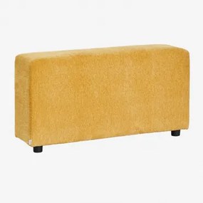 Lage Armleuning Links (↑55 Cm) Voor Modulaire Bank Bruna Stof Chenille Mosterd - Sklum