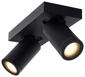 Lucide Taylor plafondlamp 2 spots 5W zwart