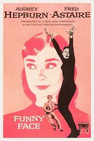 Kunstreproductie Funny Face / Audrey Hepburn & Fred Astaire (Retro Movie), (26.7 x 40 cm)