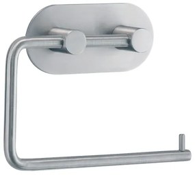 Smedbo Beslagsboden Toiletrolhouder - 13.4x10.8x3cm - zelfklevend - RVS Geborsteld Edelstaal B1097