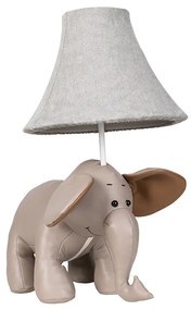 LED Kinder tafellamp olifant grijs - Bobby Kinderlamp Binnenverlichting Lamp