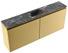 Mondiaz Ture DLux toiletmeubel 120cm oro met wastafel lava midden met kraangat