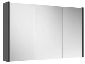 Adema Spiegelkast - 100x63x16cm -inclusief zijpanelen - mat antraciet SW1212817/SW892636
