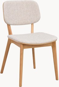 Gestoffeerde eetstoelen Barrett van eikenhout, 2-delig