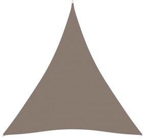 vidaXL Zonnescherm driehoekig 4x4x4 m oxford stof taupe