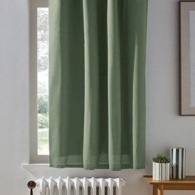 Verduisterend katoenen radiatorgordijn met oogjes Scenario