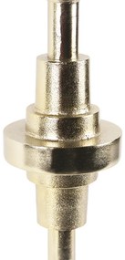 Art deco tafellamp met velours kap rood 35 cm - Diverso