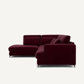 Omvormbare hoekbank links, fluweel, Marsile