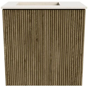 Mondiaz Joya DLux 40cm toiletmeubel dusk met wastafel faye links zonder kraangat meli