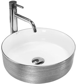 Opzetwastafel Rea Sami Brush Silver