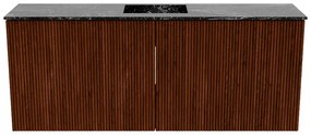 Mondiaz Joya DLux 100cm toiletmeubel ruby met wastafel faye midden zonder kraangat lava