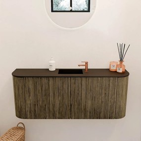 Mondiaz Joya 105cm toiletmeubel ronding links/rechts dusk met wastafel faye midden 1 kraangat urban