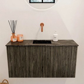 Mondiaz Joya DLux 80cm toiletmeubel shadow met wastafel faye midden zonder kraangat lava