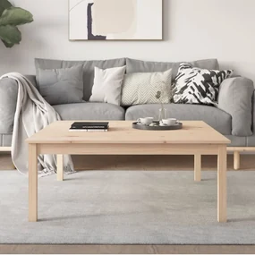 vidaXL Salontafel 100x100x40 cm massief grenenhout