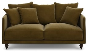 3-zits compacte fluwelen bank, Lazare