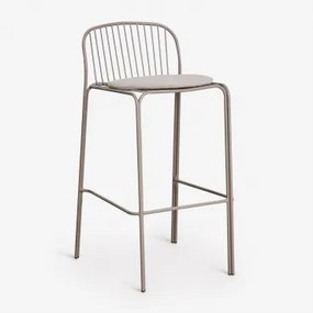 [*]hoge Tuinstoel Van Staal Anerina Moka Bruin & ↑75 Cm & Hazelnootbeige - Sklum