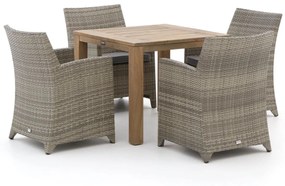 Forza Barolo/ROUGH-S 90cm dining tuinset 5-delig