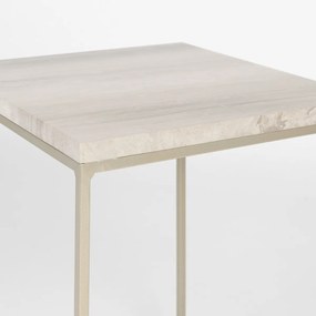 Zuiver Stray Bijzettafel Marmer Natuursteen - 35 X 35cm.