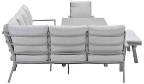 Garden Impressions Senja lounge dining set 5-delig links incl. stoel - valley sand