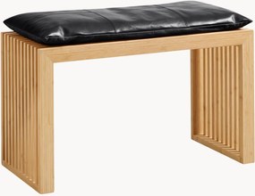 Bank Mahogany met leren kussen