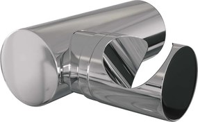 Brauer Chrome Carving thermostatische badkraan met wandhouder en staafhanddouche chroom