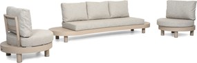 Stoel en Bank Loungeset 5 personen Aluminium Zand/Beige  Lifestyle Garden Furniture Organio