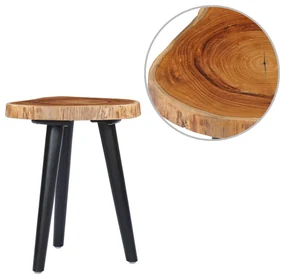 vidaXL Salontafel 40x45 cm massief teakhout