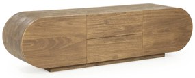 Eleonora King Ovaal Tv-meubel Mangohout 160 Cm - 160x40x43cm.