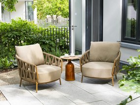 4 Seasons Outdoor Biarritz loungestoel amber Loungestoel   beige weerbestendig