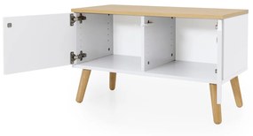 Tenzo Dot Schoenenkast Bankje Mat Wit - 79x37x48cm.