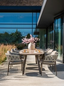 Taste by 4 Seasons Calma tuinset terre met Manolo tafel 240 cm Tuinstoel   bruin weerbestendig