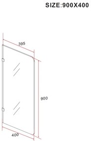 SaniGoods High urinoir schaamschot melk glas 90x40cm