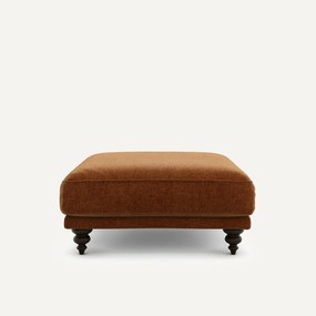 Voetenbank van fluweel chenille, Lazare