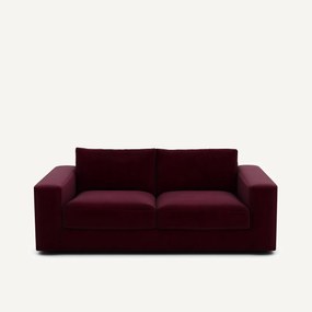 Compacte bank 3-zit in fluweel, Skander