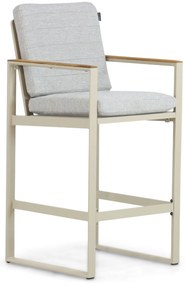 Barstoel Aluminium Taupe-naturel-bruin Lifestyle Garden Furniture Faro