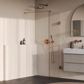 Brauer Void profielloze inloopdouche 60cm koper geborsteld PVD