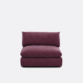 Zitelement voor modulaire sofa, in gestructureerde stof, Malo
