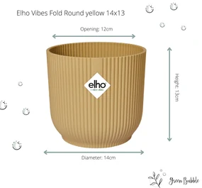 Pot elho Vibes Fold Round geel