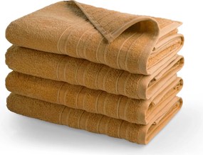 Handdoek DoubleLife  Recycled Cotton Collectie– 4 stuks – 70×140 – honey yellow
